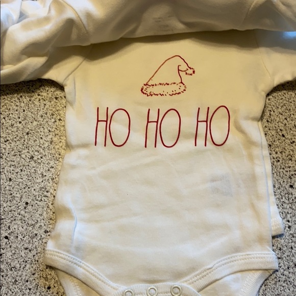 NEW Rae Dunn Christmas baby onesies & hat 4 pc set - Picture 5 of 7